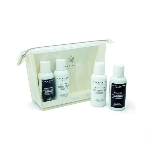 Acca Kappa Kit de voyage pour soins du corps mousse blanche