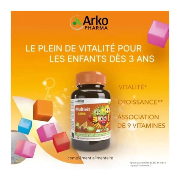 Arkovital Azinco 60 Bonbons Caram Arkopharma